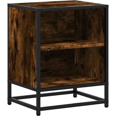 Maison Exclusive - Nachttisch Räuchereiche 40x31x50 cm Holzwerkst