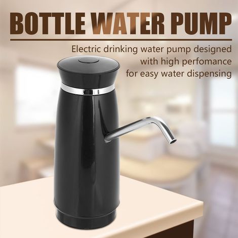 Automatischer elektrischer Wasserspender für Flaschen, tragbare USB-Schnellladepumpe, für 5-Liter-Flaschen, schwarz, berührungslos. (1/5)