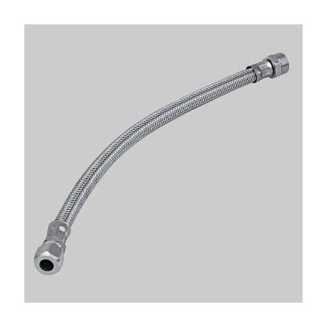 FLESSIBILE INOX CON BICONO MASCHIO - cm 30 M 1/2 x bicono 10