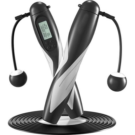 Corde à sauter numérique avec compteur de calories et de temps pour l'entraînement. (1/5)
