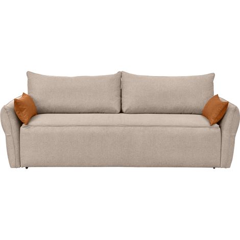 Divano letto 3 posti in tessuto L238 cm - LAGOS