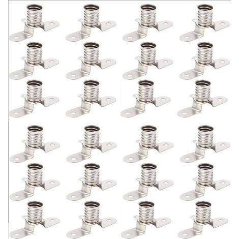 Douille E10 pour ampoule – Lot de 24 pièces – Fer ignifuge jusqu'à 230V 200W – Pour expériences électriques et dispositifs scientifiques (1/5)
