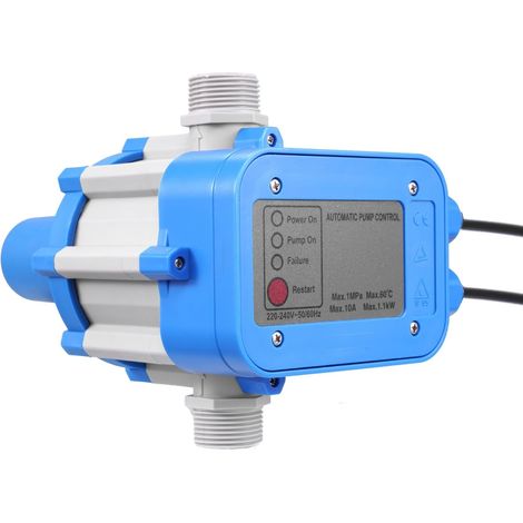 Pressostat automatique de pompe 220 V, 10 bar, protection contre la marche à sec, contrôle de la pompe à eau, régulateur automatique de pression de la pompe à eau, unité de contrôle automatique (1/5)
