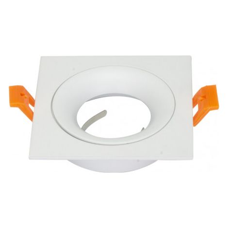 FAB 14448CU01 Incasso Anou 1xgu10 Quadrato Bianco 2x9,2x9,2 Cm 8 Taglio. C / Portalampada (1/2)