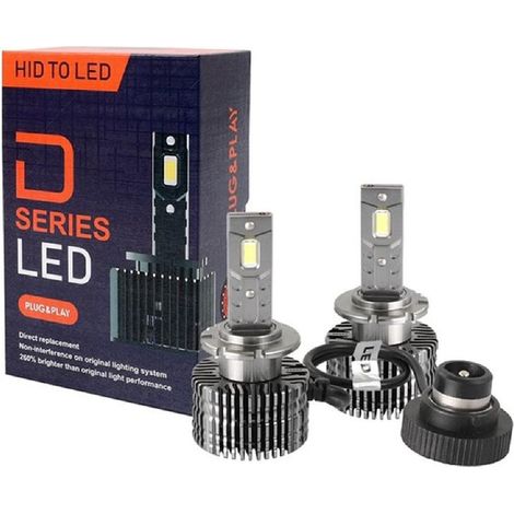 2 AMPOULES LED D4S 6000K 35W 90V 8400 LUMENS