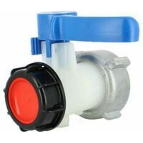 Vanne Cuve - Polyéthylène Résistant Aux Acides - Entrée S75X6 - Sortie Mâle S60X6 - Température -20 À +70 °C - Pression ≤ 0,15 MPa (1/4)