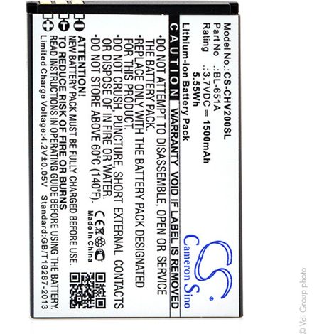 NX - Batterie téléphone, smartphone, GSM pour Crosscall 3.7V 1200mAh - BL-651ABL651A (1/4)