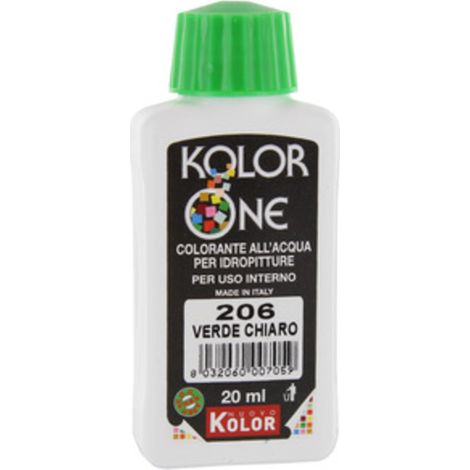 COLORANTE KOLOR ONE 20 ML VERDE CHIARO 206 Q.TA 12
