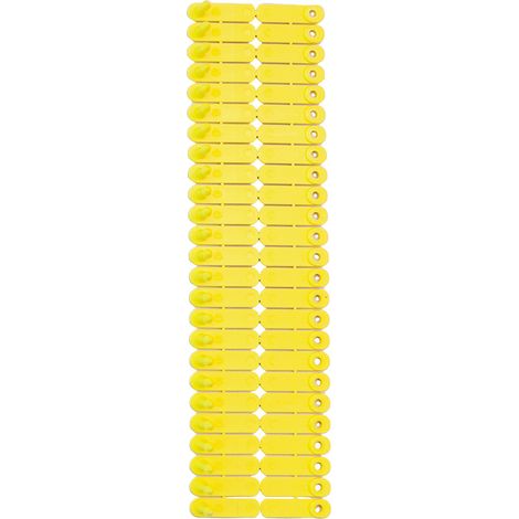 Boucles de marquage Ukal tag jaune marquage de 101-200 X100