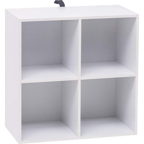 WOLTU Bücherregal Bücherschrank aus MDF Weiß 60x30x60cm