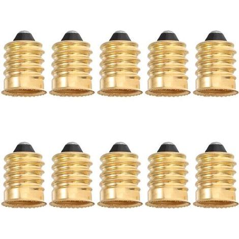 E12-Glühbirnenadapter, 10 Stück, Fassungsadapter, Schraubsockeladapter, LED-Glühbirnenanschlüsse (1/5)