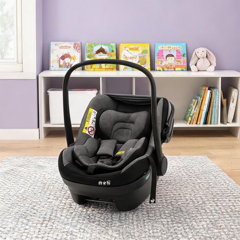 Siège auto bébé groupe 0 réglable noir 38 x 72 x 44 cm (1/5)