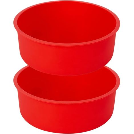 Lntyq Stück 6-Zoll-Silikon-Schichtkuchenform, Antihaft-Silikon-Kuchenform zum Backen von Kuchen, Brot und Gebäck (1/5)