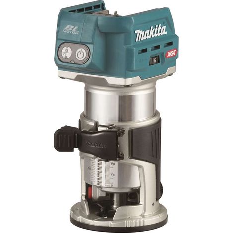 Makita Utensili - 40V AKU fresatrice combinata con accessori, senza batteria e caricabatterie RT001GZ17