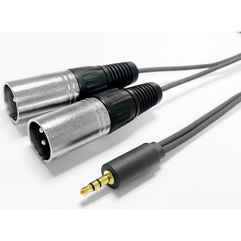 Cavo audio Vivolink PROMJXLRS15 da 15 m con 2 connettori XLR da 3,5 mm, colore nero.