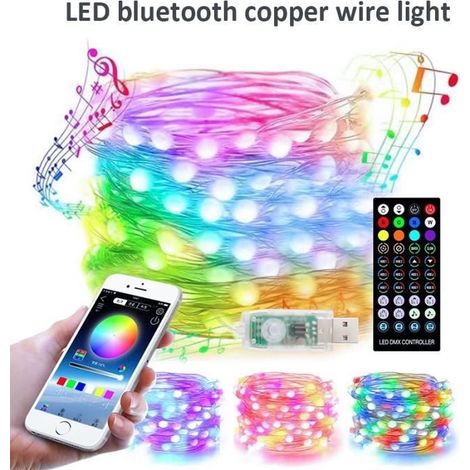 Guirlande Lumineuse - LECOO - Dreamcolor 10M - RGB - Bluetooth - Télécommande - Étanche (1/4)