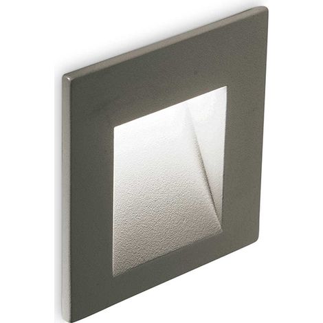 Corpo Luce Incasso Alluminio Antracite Led 2W 3000K Luce Calda (1/2)