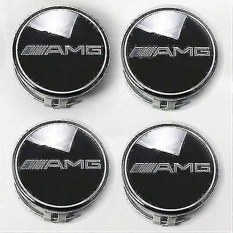 Black Amg Hubcap Car Hubcaps Mercedes- Tyre Labels