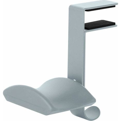 Headphone Stand Earphone Desk Hanger Gaming Headset Stand Holder,Universal Adjustable Headphone Hanger (Grey) (1/5)