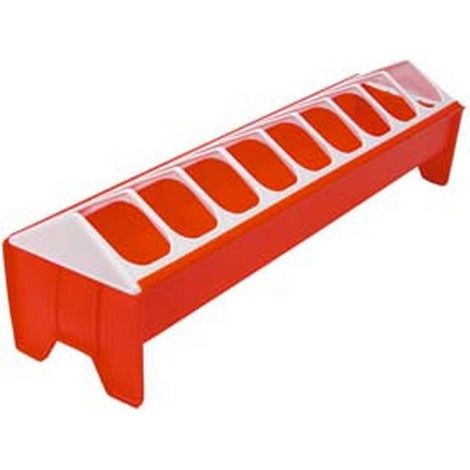 4PZ MANGIATOIA ABBEVERATOIO A BARRETTA PER POLLI - cm.50x13x13h.