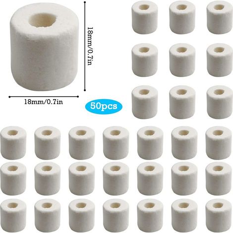 Perles de céramique pour filtration d'eau – Lot de 50 pièces – Stabilise le pH – Réduit le calcaire – Idéal pour aquariums et bassins (1/5)