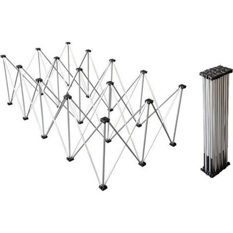 Base Telescopica Riser ZZIPP ZZTH220 per Pedana ZZTM200 con teste appoggio in Nylon