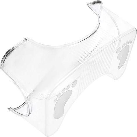 CCYKXATabouret de Toilette Antidérapant en Pet Transparent, Léger et Moderne, Repose-Pieds pour Personnes Âgées, pour Salle de Bain et Toilettes (1/5)