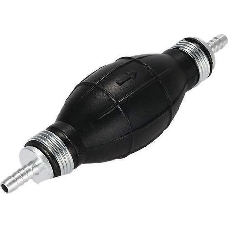Pompe à carburant manuelle à poire d'amorçage de 8 mm, en ligne, en alliage, pour bateau, essence et diesel. Pompe universelle pour essence, huile, eau et transfert de carburant. Convient également au