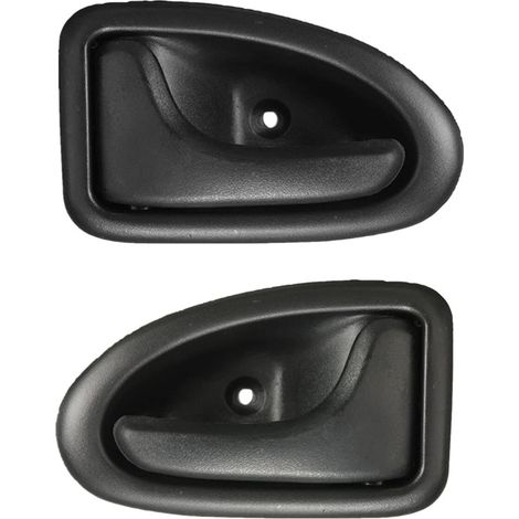 pomos de puerta interiores de plástico negro para Renault Clio (a partir de 1999), Megane (1998-2002) y Scenic (1999-2005) DaJiKan (1/5)