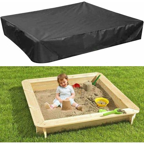 Sandpit Cover with Elastic, Waterproof Oxford Fabric for Sandpit, Swimming Pool, Patio, Garden (150 x 150 cm) (1/5)