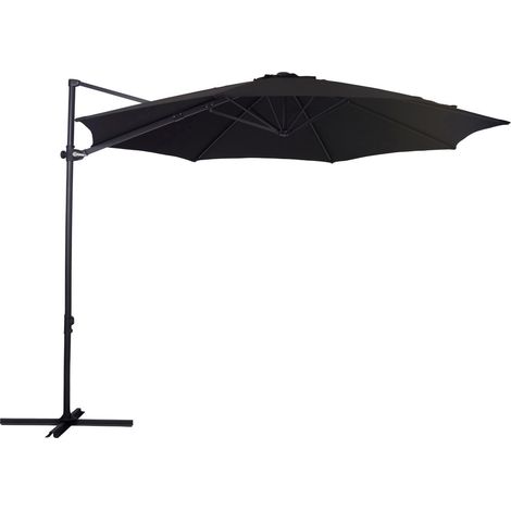 Lars parasol déporté Ø3M noir. (1/2)