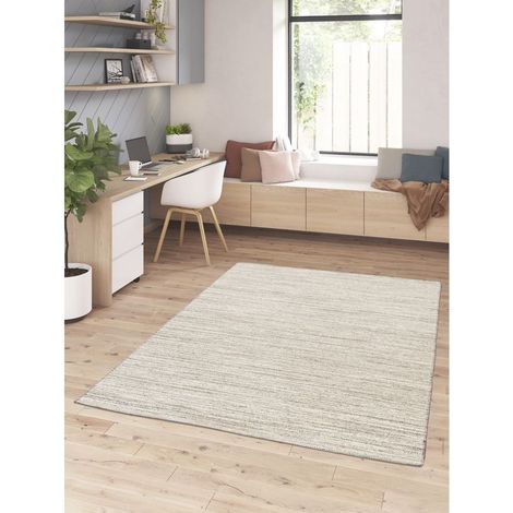 BOBOCHIC - Tapis tissage Gobelin NILO uni  160x230 Beige