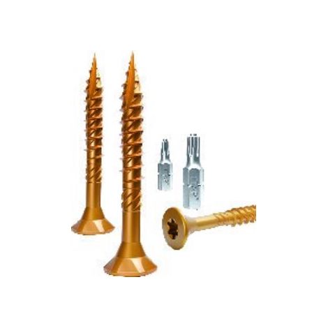 E-Jet Schr. 6,0x200 TG Senkkopf zn gelb T30 100 Stk