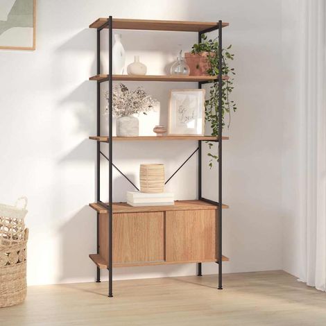 vidaXL Scaffalatura 5 Livelli con Mobile 80x40x163 cm Acciaio e (1/5)