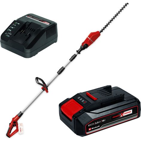 Einhell GE-HH 18/45 18v Telescopic Cordless Pole Hedge Cutter Trimmer Long 2.5ah