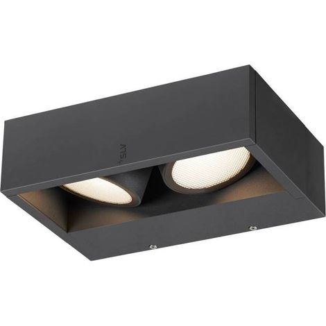 Applique ESKINA FRAMEWL double extérieur gris 27W max 240V - SLV - 1006314 (1/5)