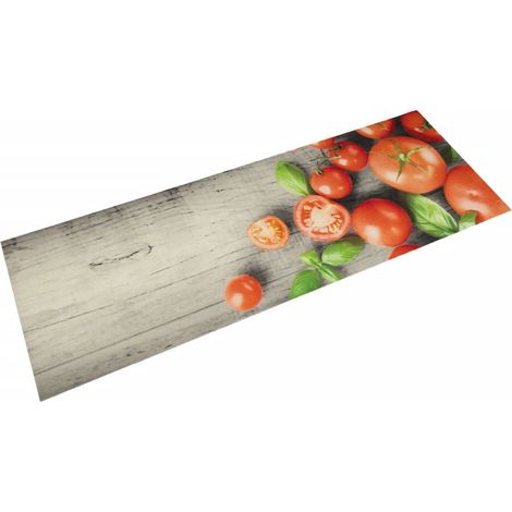 Küchenteppich Waschbar Tomaten 60x180 cm Samt