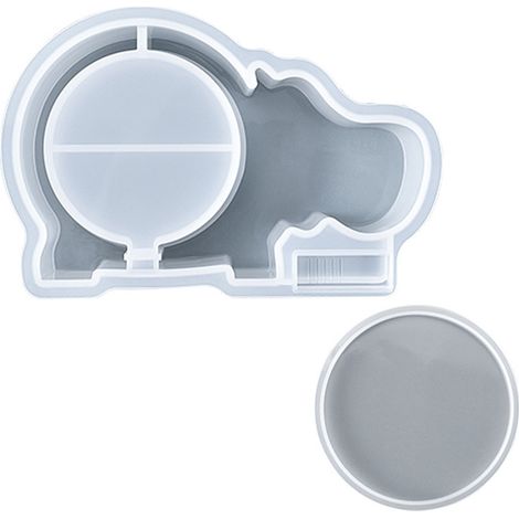 Silicone Mold for Money Boxes DIY Handmade Piggy Bank Silicone Resin Mold Coin Storage Box Silicone Epoxy Resin Casting Mold (1/5)