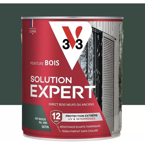 Peinture Glycéro Bois 12ans V33 Solution Expert Vert Basque 2,5 L (1/3)