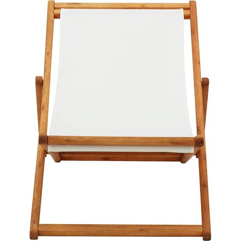 Maison Exclusive - Klappstuhl aus Eukalyptusholz und cremeweißem (1/5)