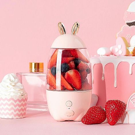 Extracteur de jus portable, presse-agrumes électrique multifonction pour la maison et les étudiants, rose (1/5)