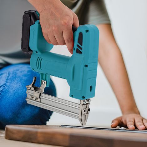 2in1 Druckluft Tacker Nagler Kombi Klammergerät Heftmaschine Pneumatik Nagelgerät