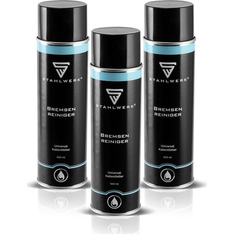 STAHLWERK 3 x Bremsenreiniger und Kaltentfetter zum Reinigen 500 ml (1/5)