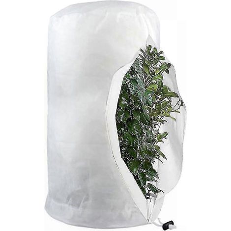 Housse d'hivernage pour plantes, sacs de protection antigel réutilisables avec cordon coulissant pour jardin, modèle résistant aux intempéries (1/5)