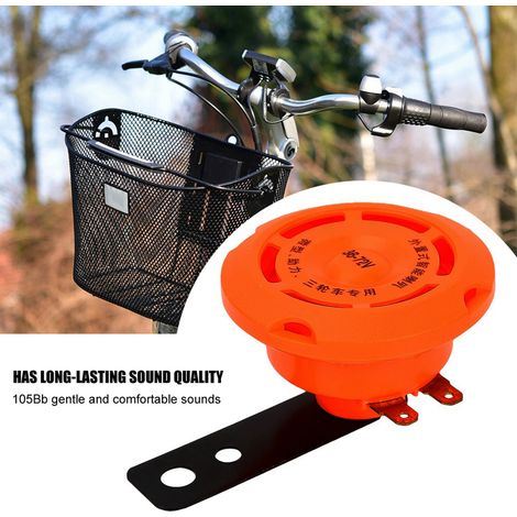 Sonnette de vélo électrique étanche en PVC, économe en énergie, klaxon de guidon, alarme sonore puissante (1/4)