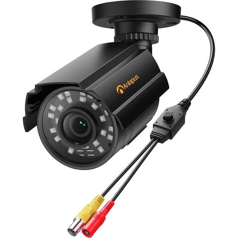 Caméras Surveillance Extérieur 1080p FHD CCTV Bullet Camera avec Vision Nocturne de 24 m pour Système de Surveillance AHD/CVI/TVI/960H, étanche IP66 Matal (1/5)