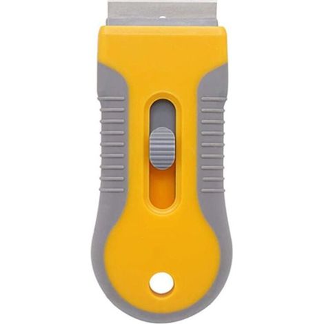 Grattoir pour verre et vitrocéramique – Outil de nettoyage du verre pour enlever les étiquettes de joints, les autocollants et la colle du four. (1/5)