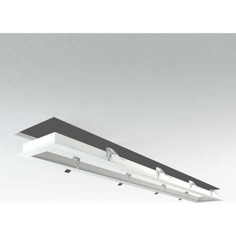 LED Panel Einbaurahmen 120x15cm weiß Deckeneinbau Montagerahmen für Rigipskartondecke