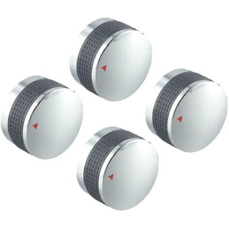 Lot de 4 boutons de commande pour barbecues à gaz, 58 mm et 50 mm, pièces de rechange pour accessoires de jardin. Resiste - AquaForge (1/4)