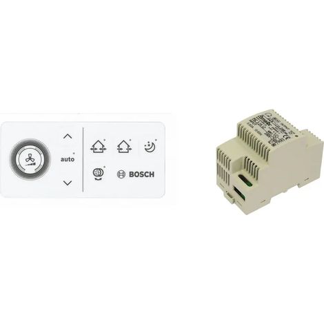 Bosch Accessoires ventilation décentralisée CV 40 H/H Régulateur de ventilation avec bloc d'alimentation sur rail DIN, 7735600366